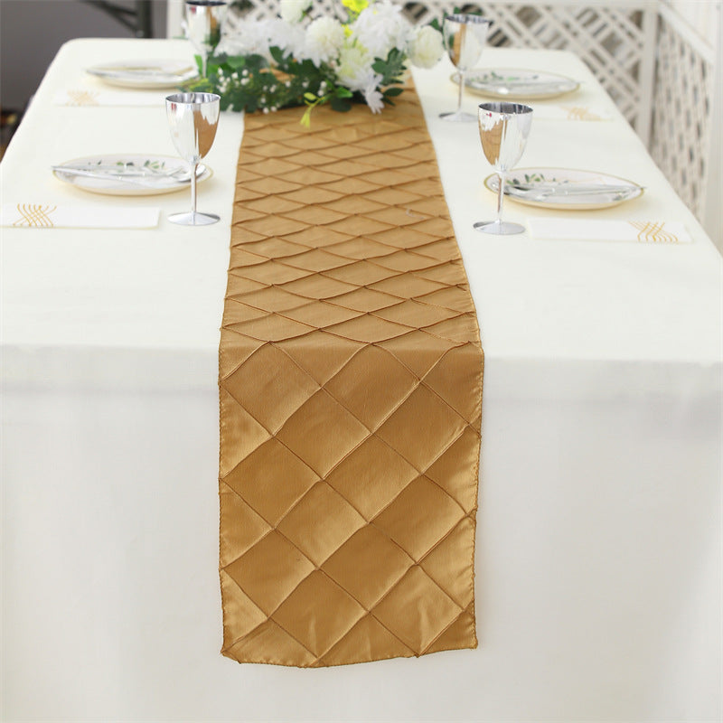 Polyester 108"x12" Table Runner Gold
