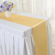 Satin 110"x12" Table Runner Champagne