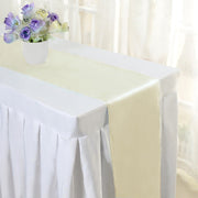 Satin 110"x12" Table Runner Beige