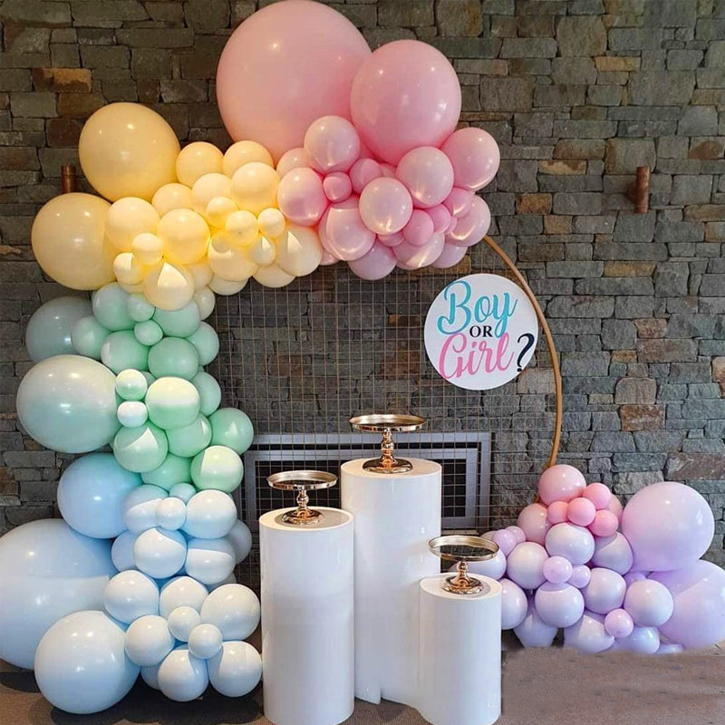 36" Latex Balloons 5 Pcs Macaroon Green