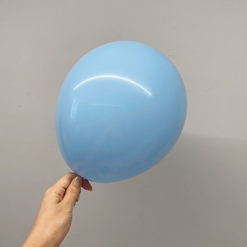 10" Latex Balloons 100 Pcs Macaroon Blue