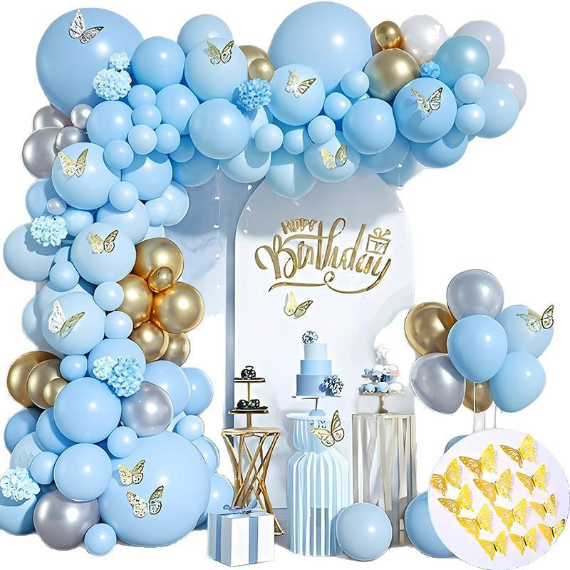10" Latex Balloons 100 Pcs Macaroon Blue