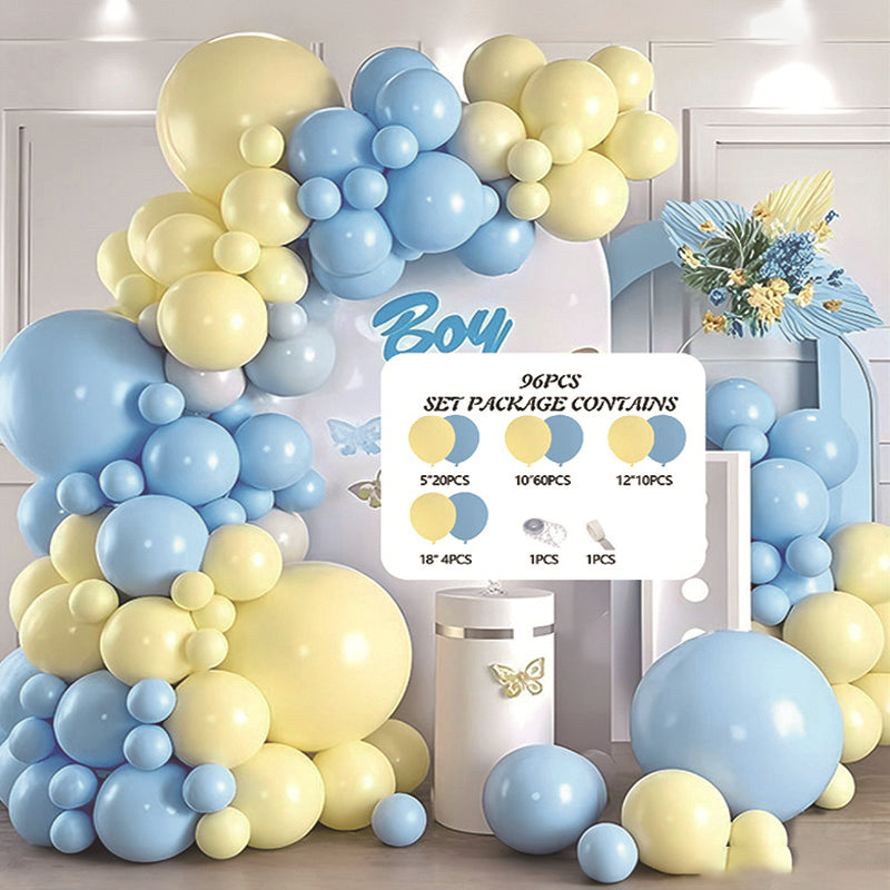 10" Latex Balloons 100 Pcs Macaroon Blue