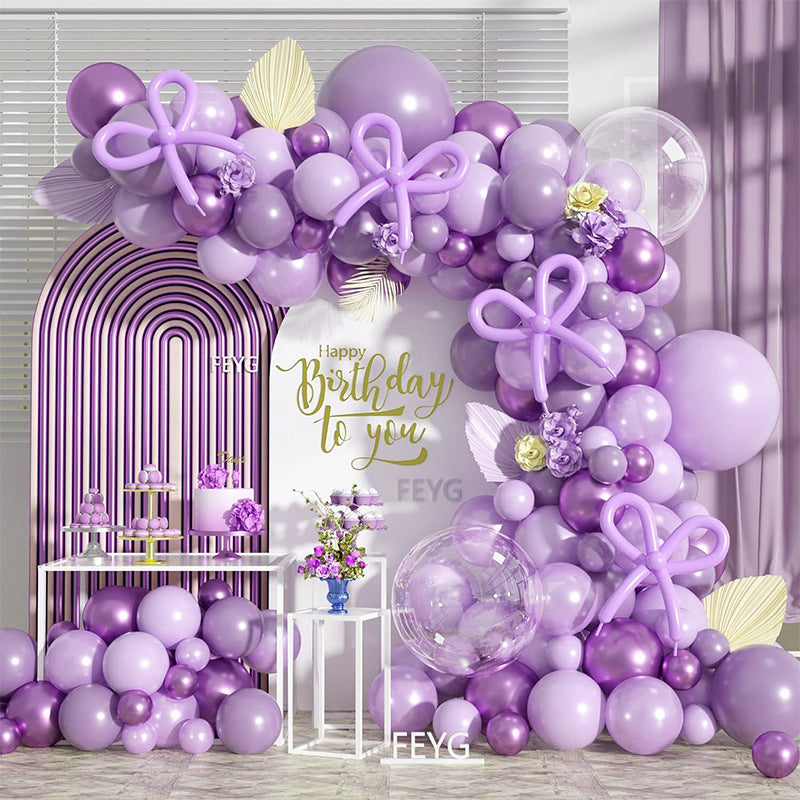 10" Latex Balloons 100 Pcs Macaroon Purple