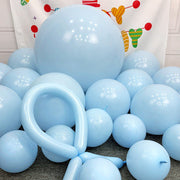Pastel Blue Latex Party Balloons Round Helium Light Blue Bridal Blue Balloons for Wedding Bridal Shower Gender Reveal Birthday Party Decoration