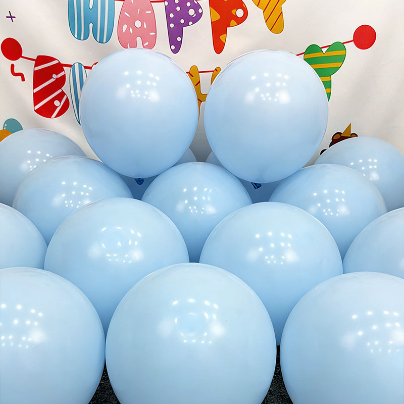 Pastel Blue Latex Party Balloons Round Helium Light Blue Bridal Blue Balloons for Wedding Bridal Shower Gender Reveal Birthday Party Decoration
