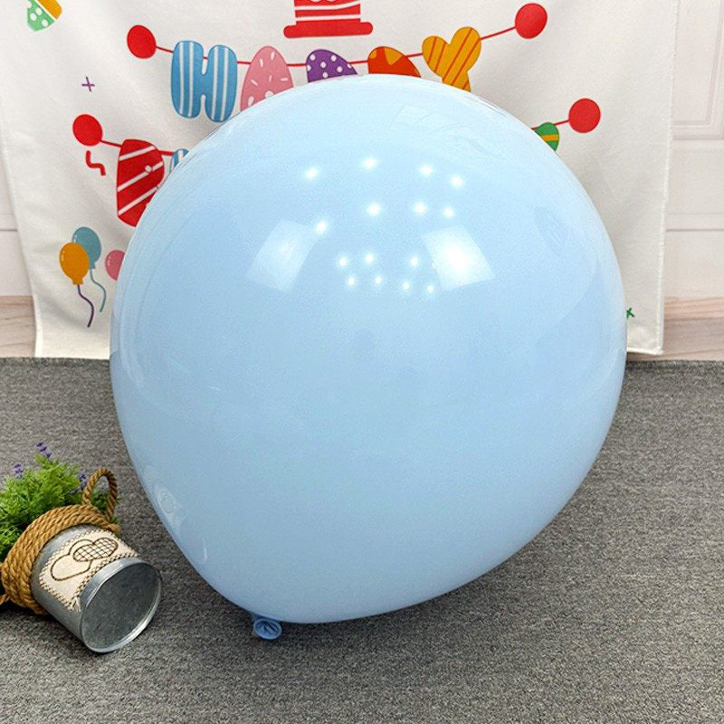 Pastel Blue Latex Party Balloons Round Helium Light Blue Bridal Blue Balloons for Wedding Bridal Shower Gender Reveal Birthday Party Decoration