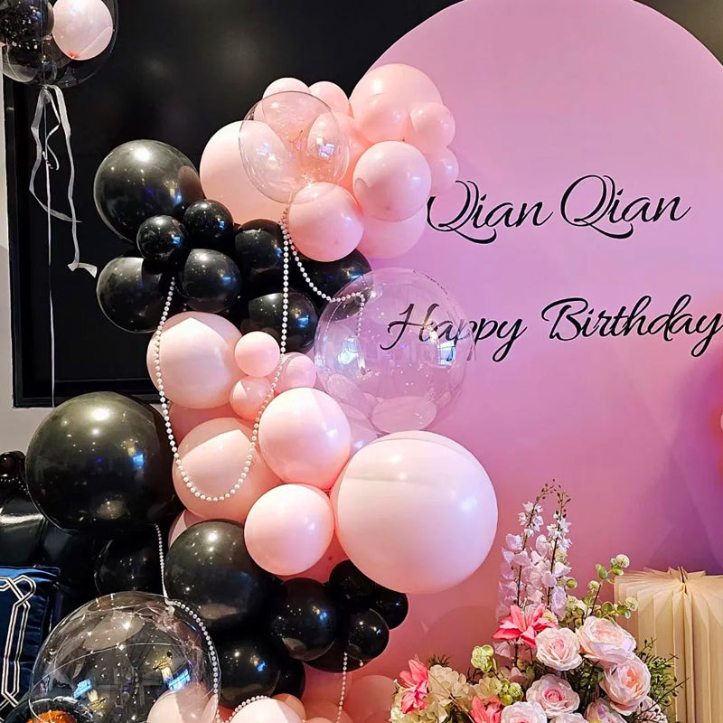 Pink Macaron Balloons Pink Latex Balloons Suitable For Girls Women's Birthdays Bridal Showers And Wedding Party Decorations Available In 5Inch 10Inch 12Inch 18Inch And 36Inch