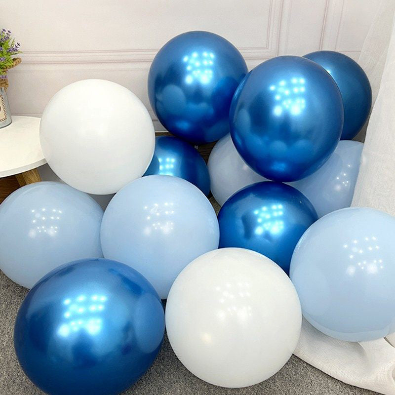 Pastel Blue Latex Party Balloons Round Helium Light Blue Bridal Blue Balloons for Wedding Bridal Shower Gender Reveal Birthday Party Decoration
