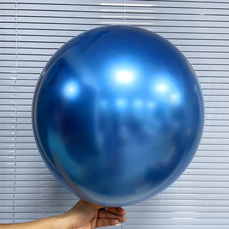 Metallic Blue Balloons Chrome Blue Latex Helium Balloons for Graduation Wedding Baby Shower Engagement Wedding Gender Reveal Birthday Party Decorations