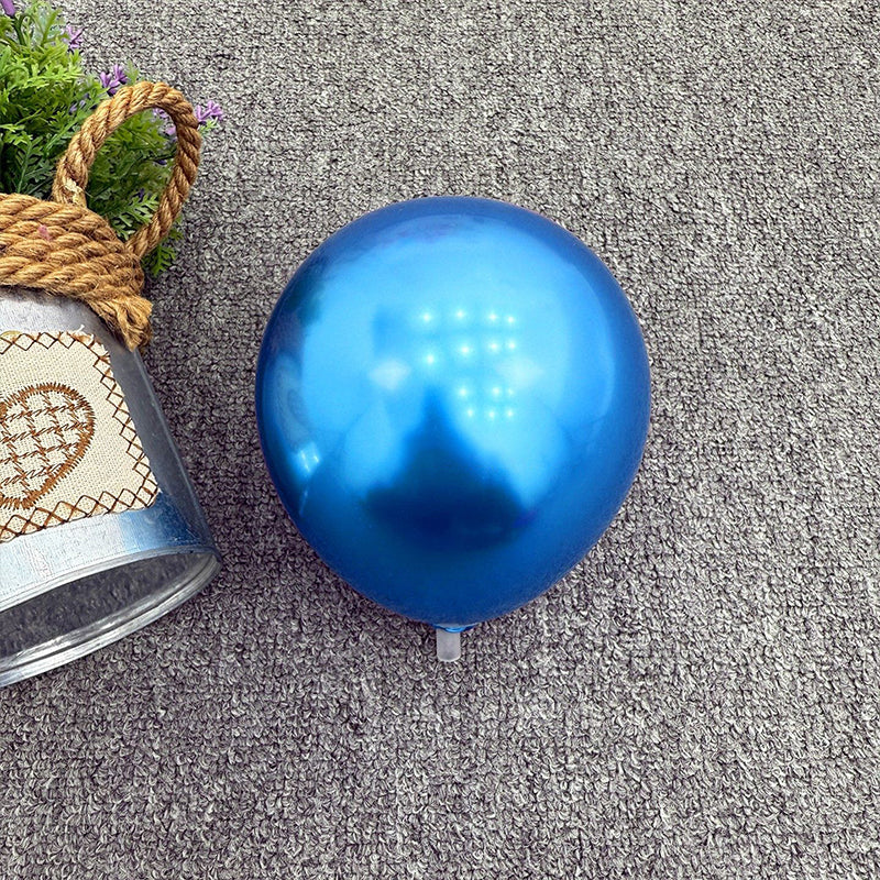 Metallic Blue Balloons Chrome Blue Latex Helium Balloons for Graduation Wedding Baby Shower Engagement Wedding Gender Reveal Birthday Party Decorations