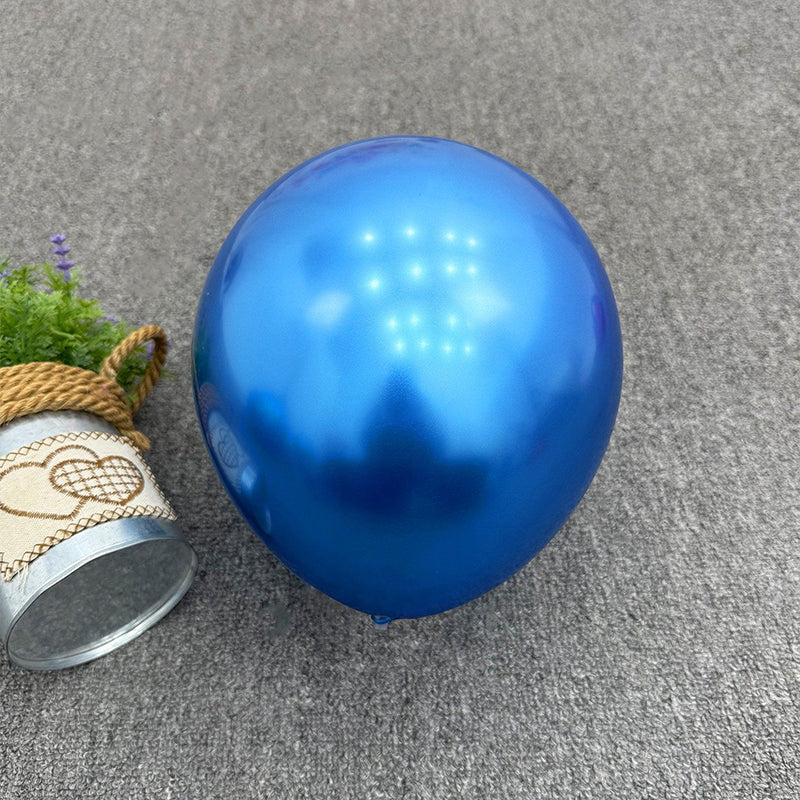 Metallic Blue Balloons Chrome Blue Latex Helium Balloons for Graduation Wedding Baby Shower Engagement Wedding Gender Reveal Birthday Party Decorations