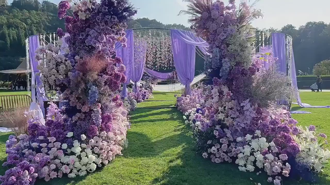 Cargar vídeo: 13ft Ceiling/Curtain Draping Chiffon With Rod Pocket White