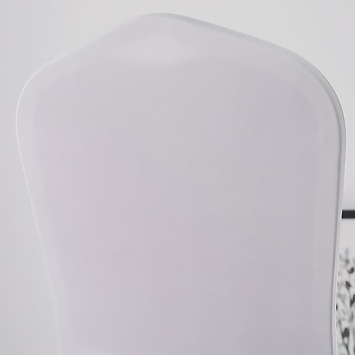 Cargar vídeo: 6&quot;x14&quot; Buckle Metallic Spandex Stretch Chair Band 5Pc Coffee