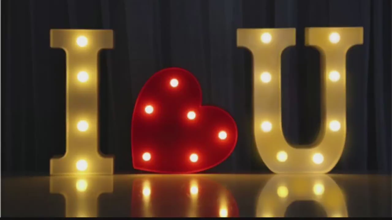 Load video: 6&quot; Tall LED Marquee Number