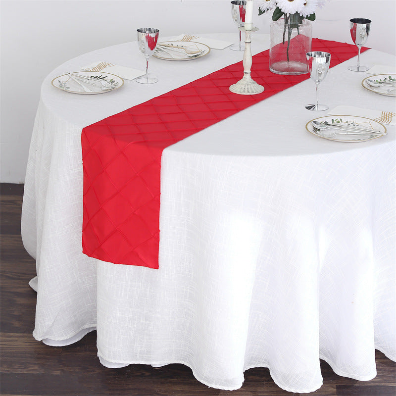 Polyester 108"x12" Table Runner Sapphire Blue