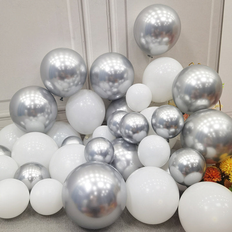 Matte White Balloons, for Balloon Garland or Balloon Arch as Party Decorations, Wedding Decorations, Neutral Baby Shower Decorations